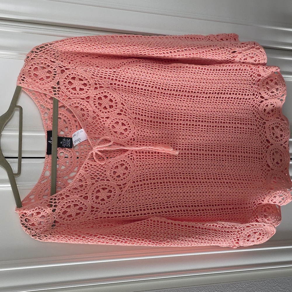 NWT ALLEGRA | Crochet Top L/XL - Picture 4 of 7